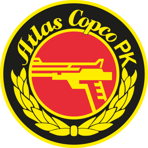 Atlas Copco Pistolklubbs emblem